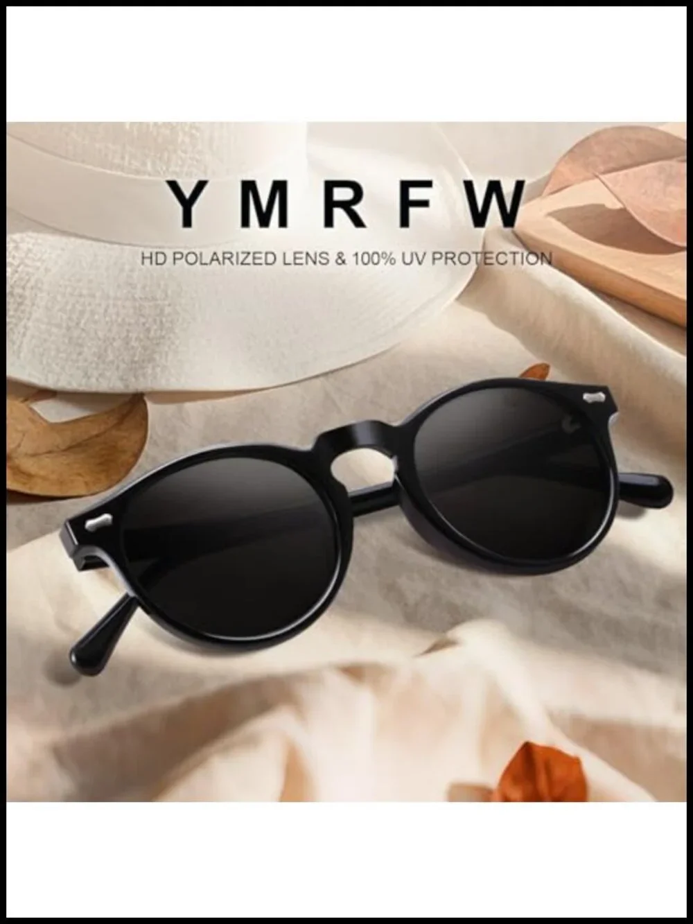 Vintage Round Polarized Sunglasses UV Protection Retro Circle Glasses